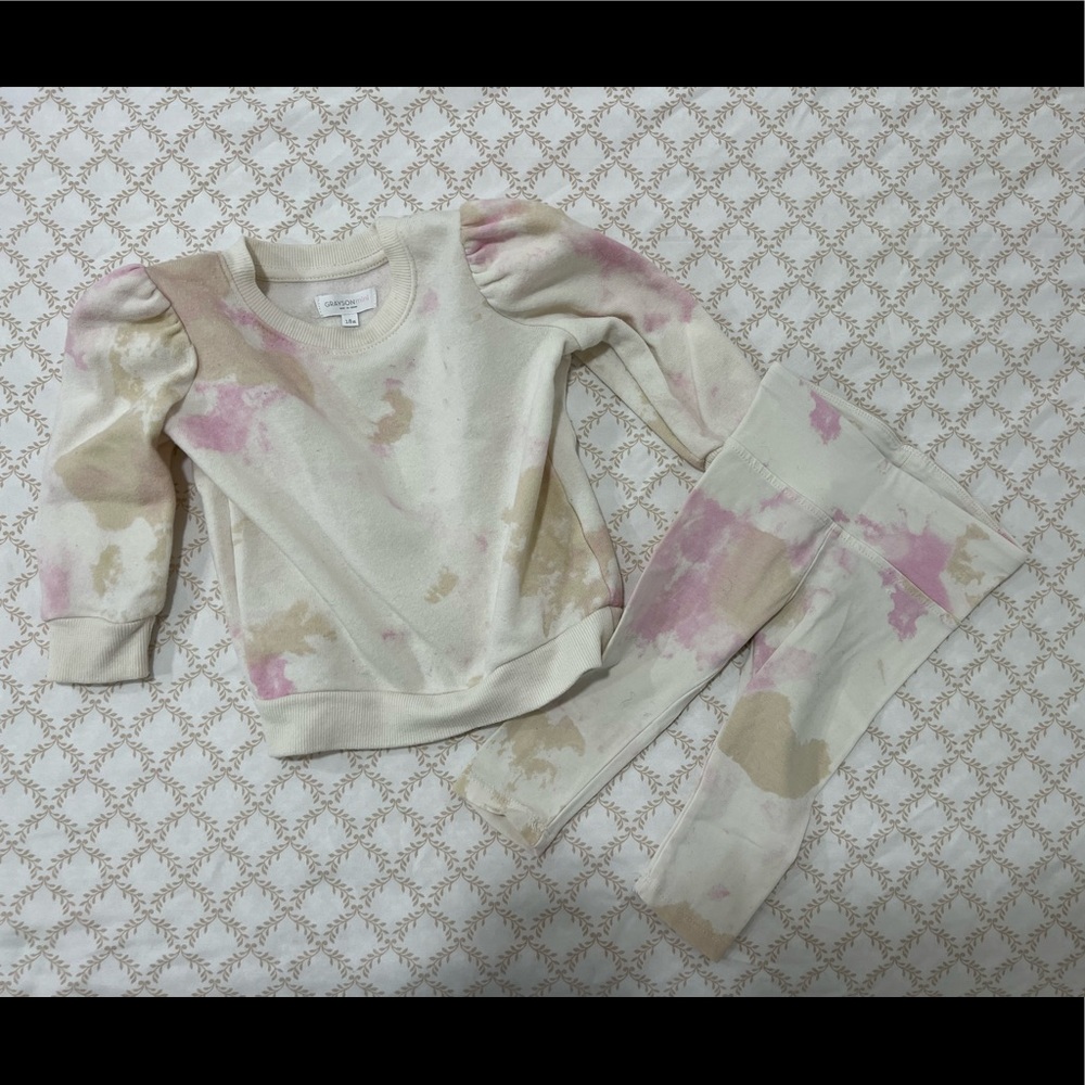 Cute cream colored long sleeve set